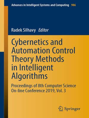 cover image of Cybernetics and Automation Control Theory Methods in Intelligent Algorithms